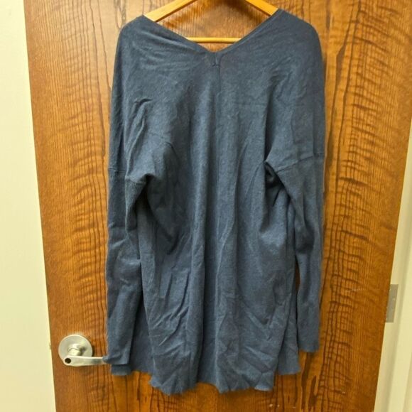 Lane bryant blue v back‎ open front cardigan - Picture 7 of 9